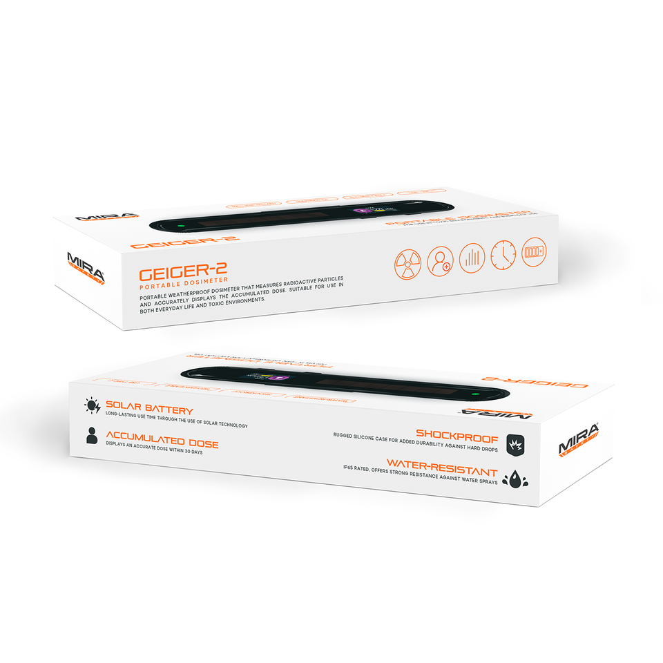 Mira Safety Geiger-2 | Rechargeable Portable Dosimeter