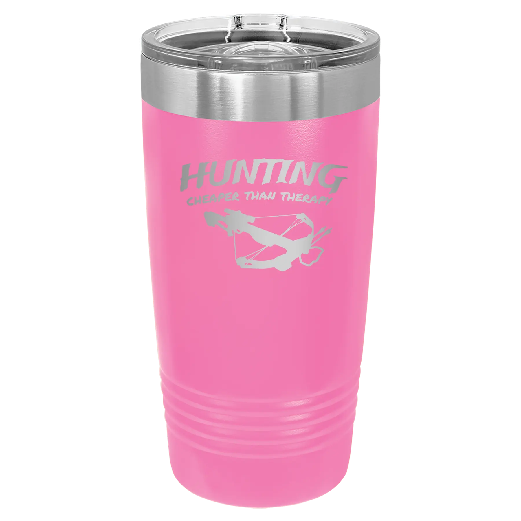 Hunting Cheaper than Therapy 20 oz Tumbler | Pink