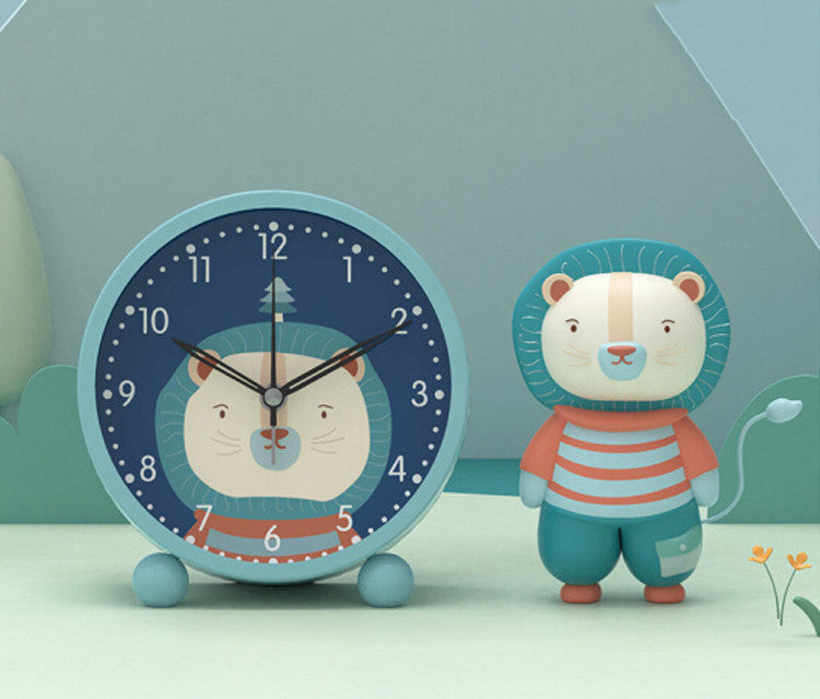 Bag Hair Help Mute Cartoon Small Alarm Clock Luminous Clock Dinosaur Cute Rabbit Bedroom Cute Alarm Clock