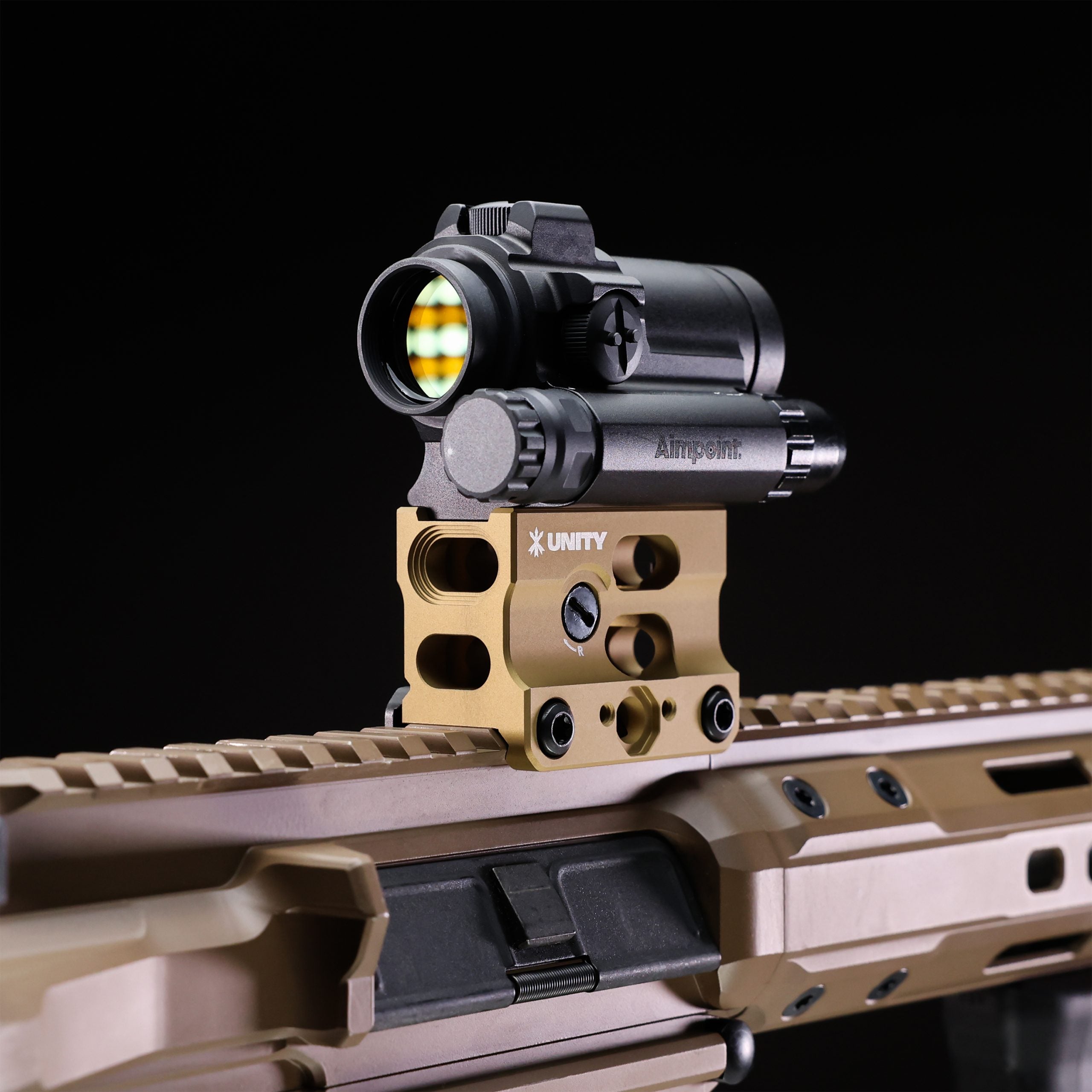 UNITY Tactical FAST Micro-SB | 2.26" Height Mount w/ Integrated BUIS & Standard Clamp