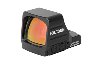 Holosun Technologies 507COMP |  Green Dot |  Open Pistol Sight |  2 MOA Dot |  1X Magnification |  Anodized Finish |  Black