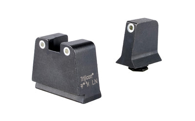 Trijicon Suppressor/Optic Height |  Night Sights |  White Front with White Rear & Green Lamps |  Fits GLOCK 42/43/43X/48