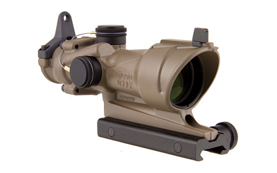 Trijicon ACOG Rifle Scope |  4X 32 |  Amber Crosshair .223 Reticle |  Center Illuminated |  w/BUIS & TA51 Mount-CK-FDE |  Dark Earth