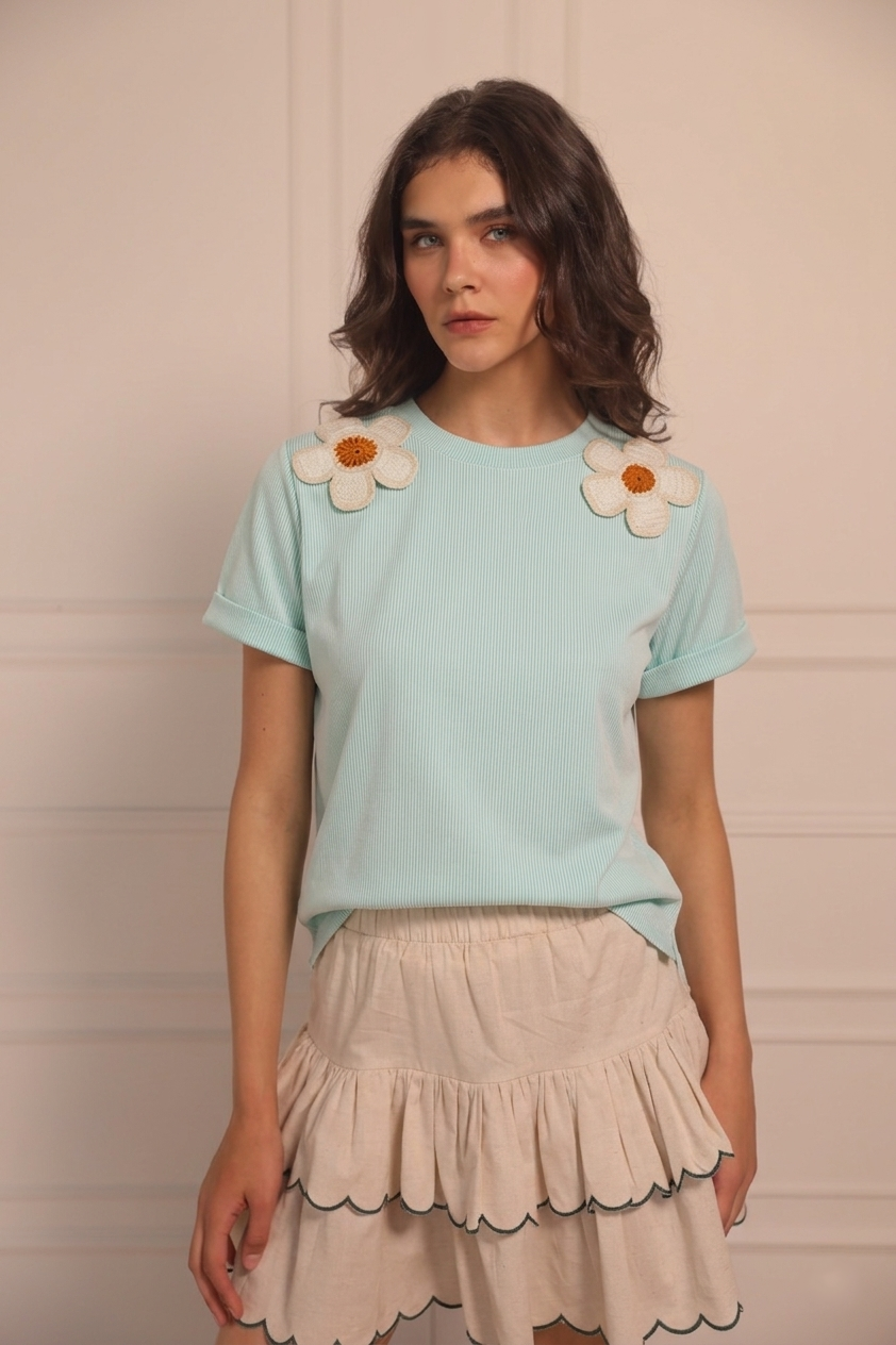 Top Daisy Aqua