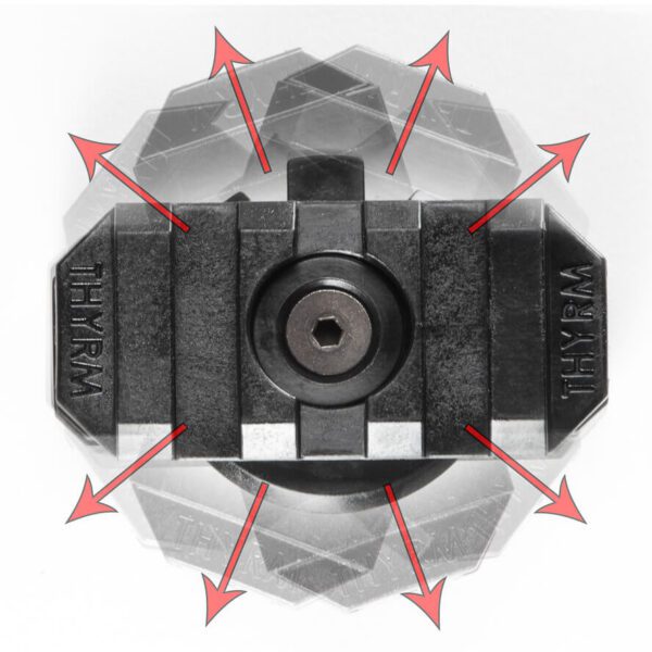 Thyrm VariArc | 360 Degree Helmet Light Mount with Integrated Picatinny Rail