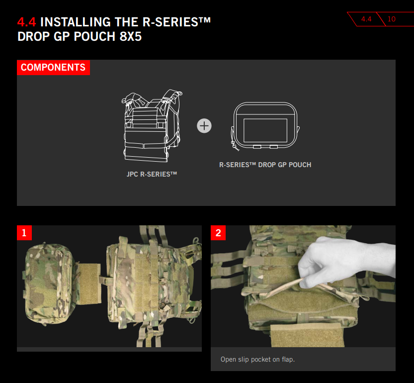 Crye Precision R-Series Drop GP Pouch 8x5 | Multipurpose (Like-New)
