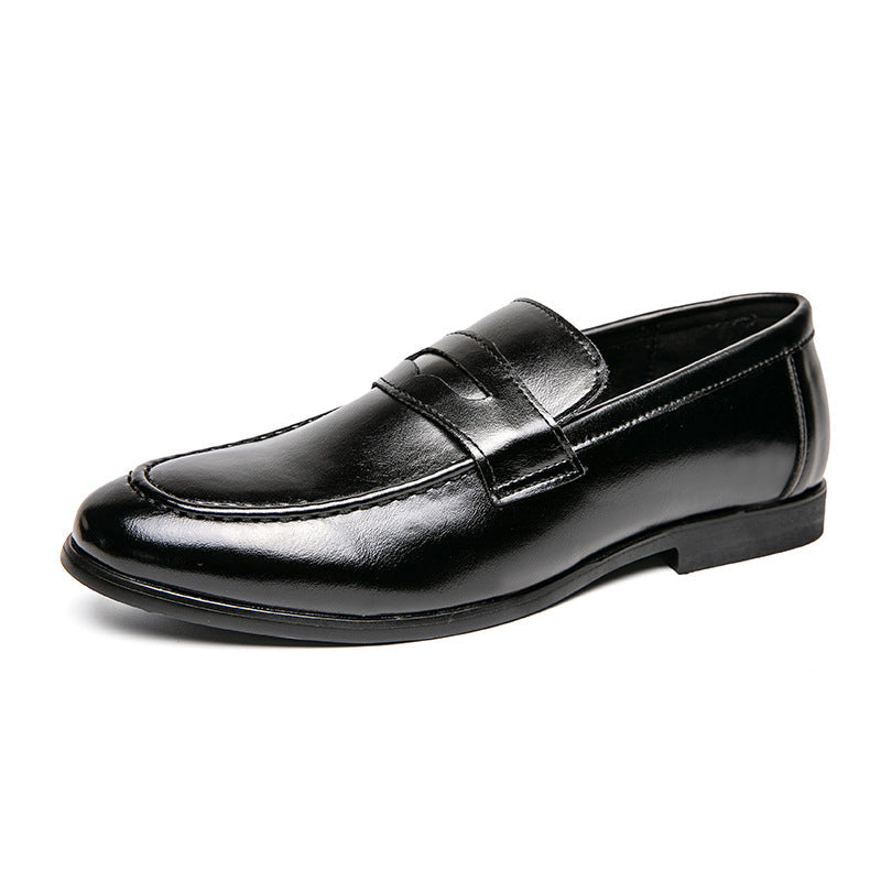Pointed Toe Minimalist Leather Shoes In British Style