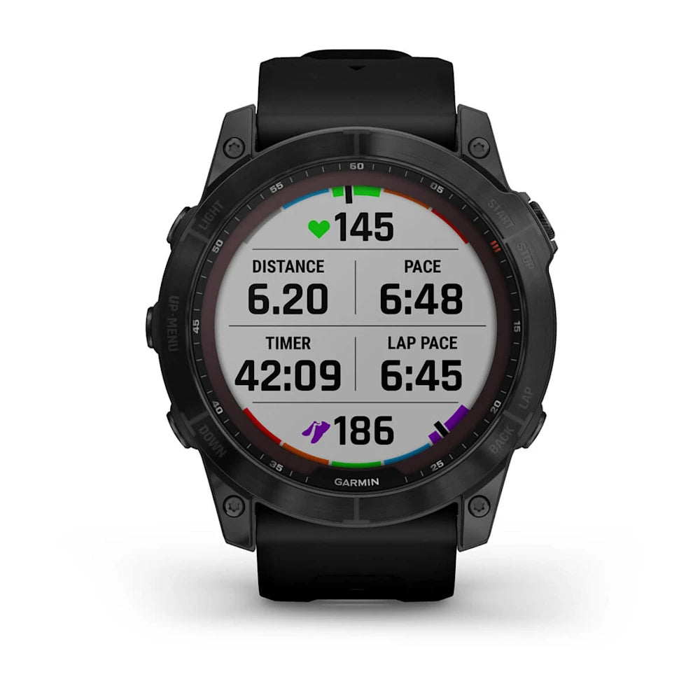 Garmin Fenix 7X Sapphire Solar | GPS Smartwatch w/ Flashlight