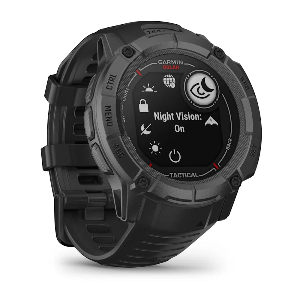 Garmin Instinct 2X Solar Tactical | Ballistic Calculator & NVG Compatible