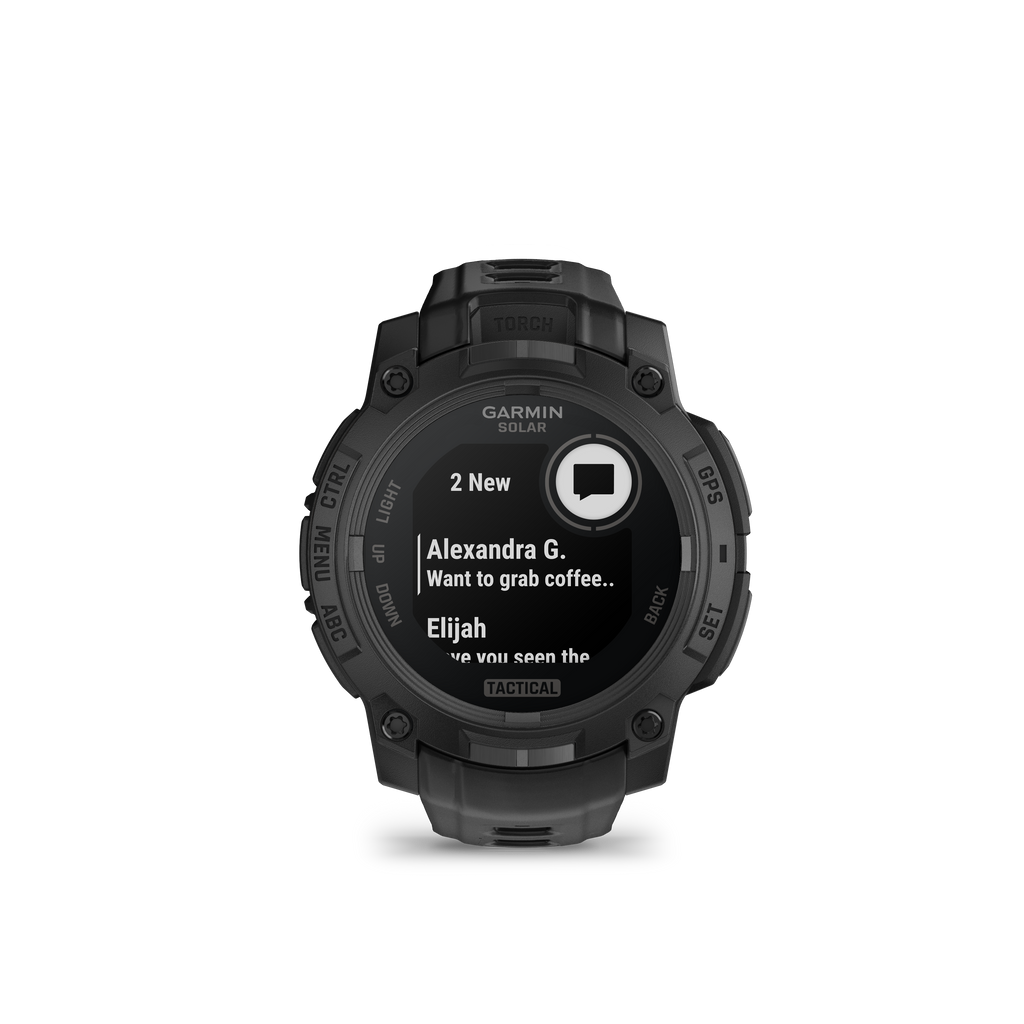 Garmin Instinct 3 Tactical | Tough Smartwatch w/ Solar Charging & 10 ATM Waterproof