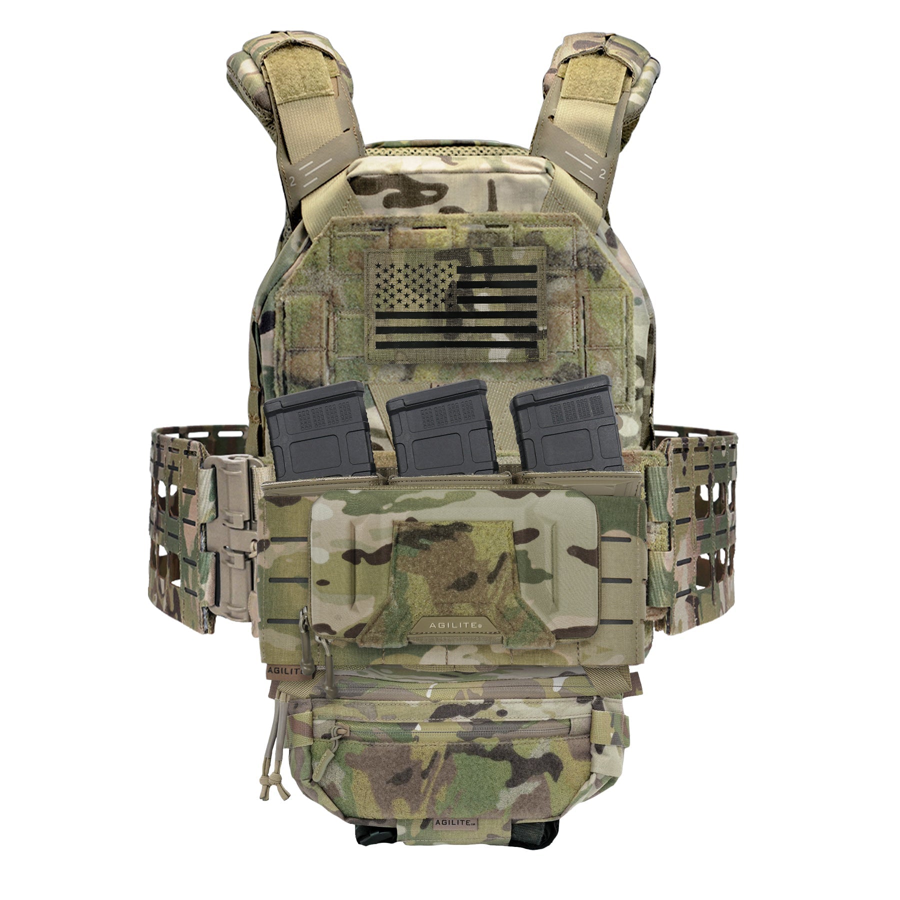 Agilite Battleshell | Tactical Phone Case | Fits Any Smartphone & Dual Charging‑Cable Exit Ports