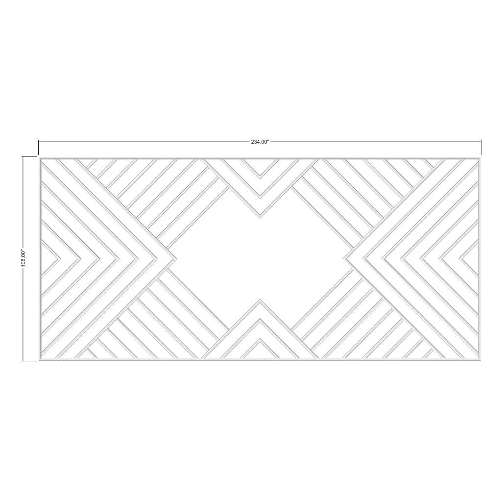 Contemporary Wall Paneling Kit for Living Areas | Pre-Cut & Primed