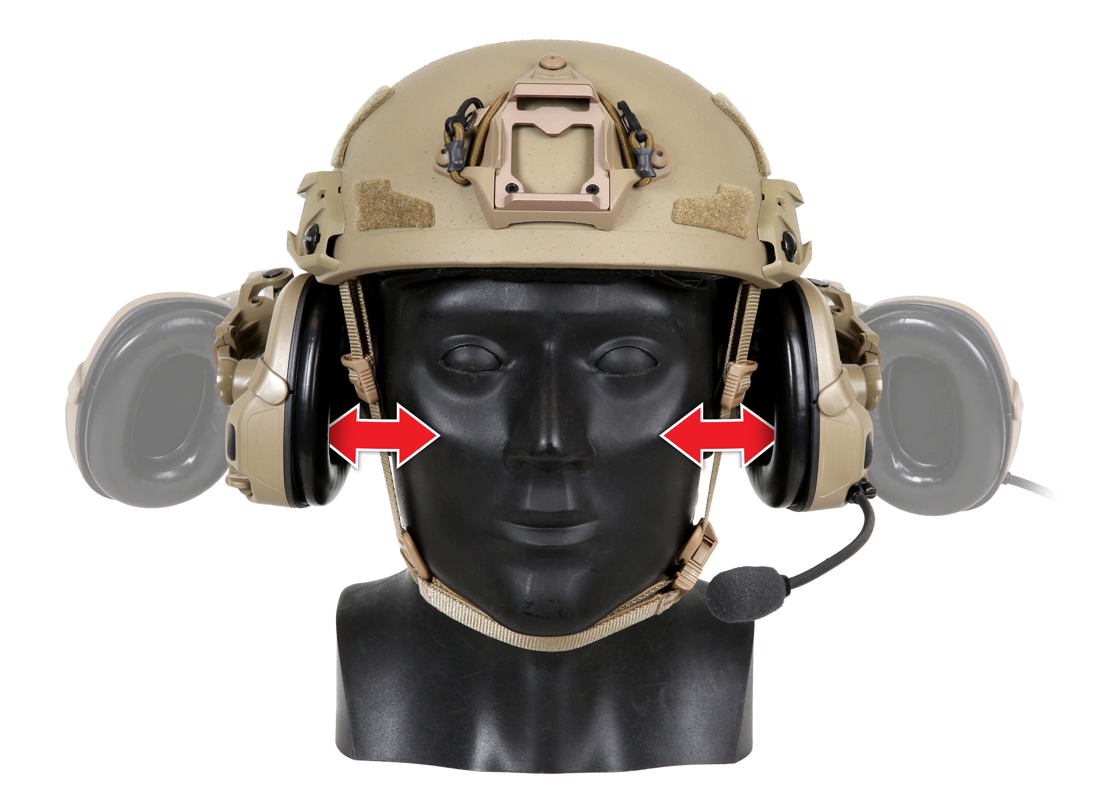 Ops-Core AMP Arms | Vented & Fixed Rail Mounts | Instant Heat Dump & NVG Balance