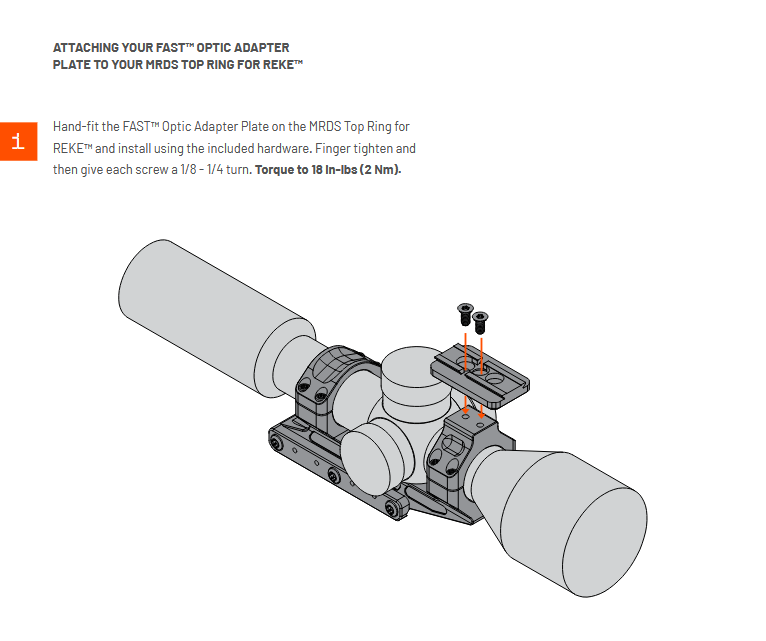 Unity Tactical REKE Scope Mount | 1.54” Optical Centerline | Available in 30, 34 & 35mm Ring Sizes