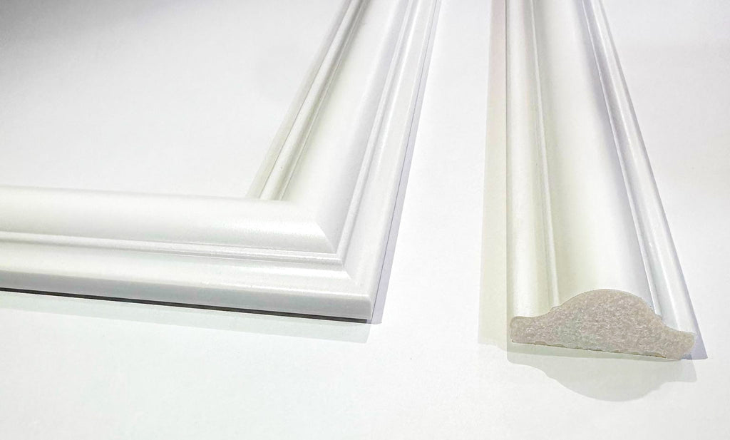 Accent Wall Molding Kit - 3 Upper and 2 Bottom Nested Frames | Pre-Cut & Primed