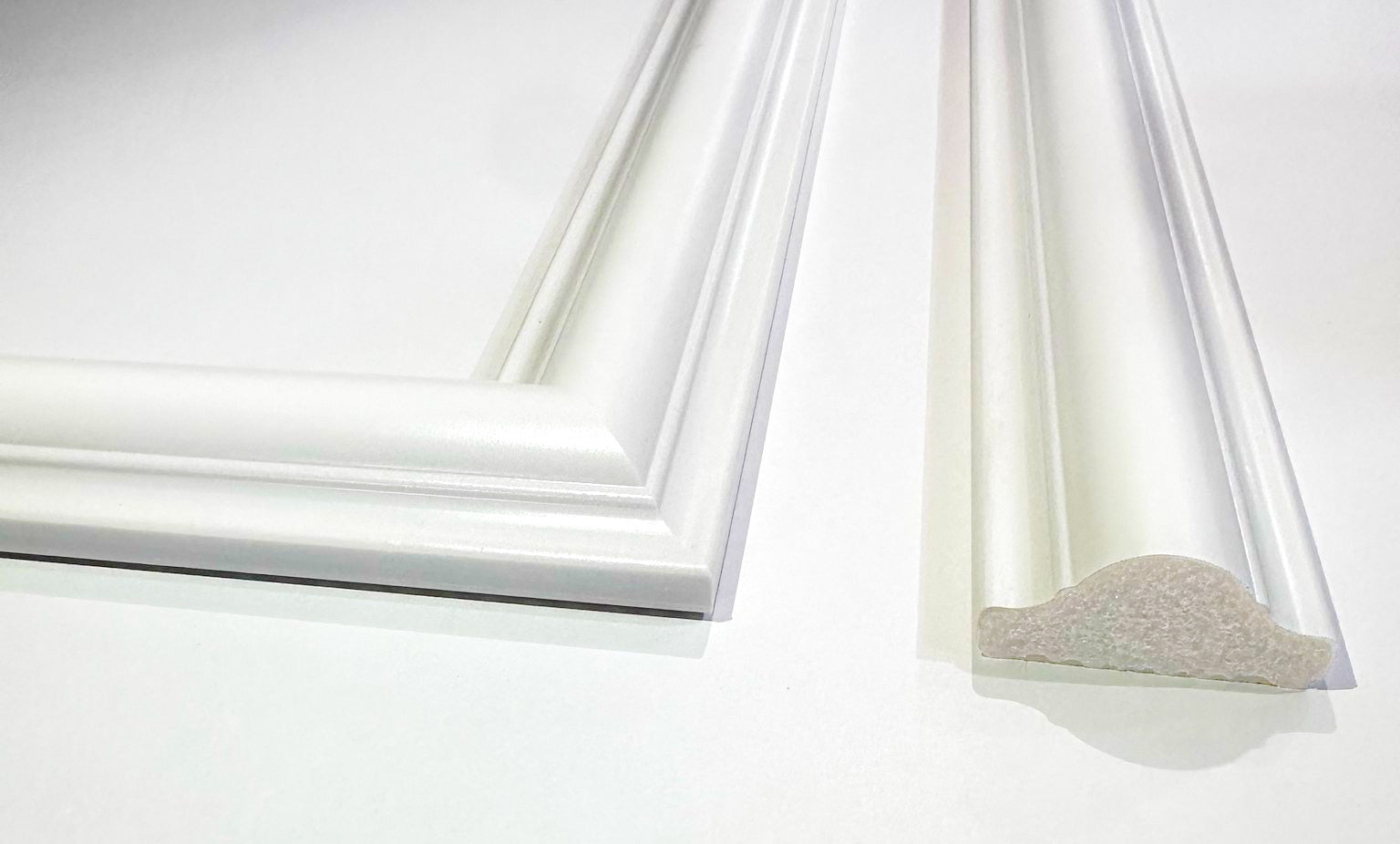 Accent Wall Molding Kit - Ready to Assemble, 3 Upper and 3 Bottom Nested Frames | Pre-Cut & Primed